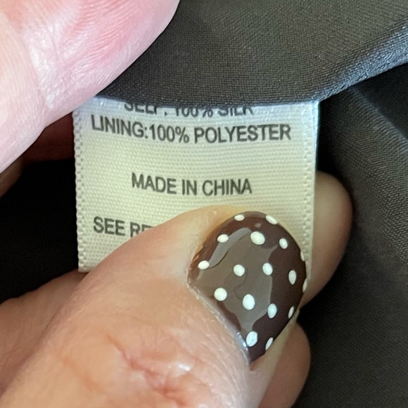 Barney’s NY Co-op Strapless Gray Silver Dress Silk Size 6 Cocktail - Picture 8 of 8